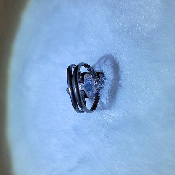 5g Vtg Native American Old Pawn Turquoise And Sterling Silver Size 7 Ladies Ring - Picture 11 of 16